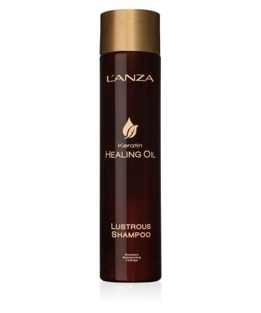 L'ANZA Keratin Healing Oil Lustrous Shampoo for Damaged Hair   Nourishes  Repairs  and Boosts Hair Shine and Strength for a perfect Silky Look  Sulfate-free  Paraben-free  Gluten-free (10.1 Fl Oz) 10.1 Fl Oz (Pack of 1)