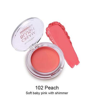 PHOERA Matte Blush Cream - Sweat-Resistant Cheek Blusher Palette in 102 PEACH - Buy Online on SooperMarket.com