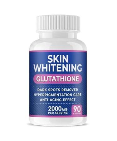 ROCKPEAKK SKIN WHITENING GLUTATHIONE 2000 mg per serving Brightening Whitening Pills 90 Capsules