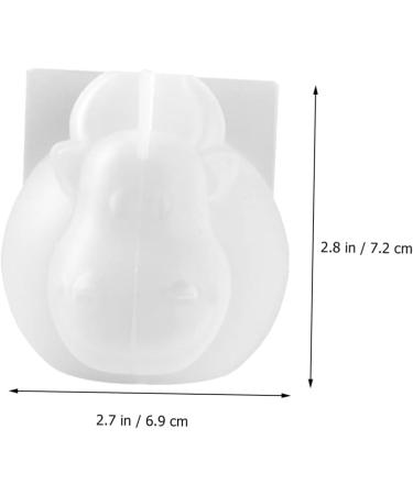 Anneome Resin Molds Cow Silicone Mold Cow Keychain Clear Epoxy Candy Molds Cow Shaped Cattle Shaped Mould Pendant Soap White 6.9X7.2CM - Buy Online on SooperMarket.com