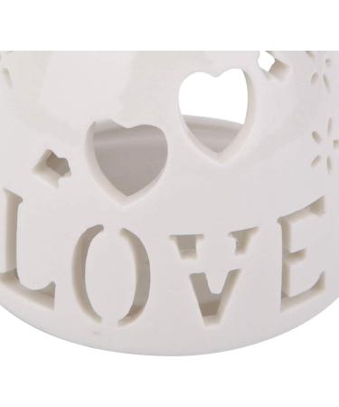 Solomi Fragrance Lamp Love - Ceramic Candle Holder & Essence Oil Burner | International Shipping - Buy Online on SooperMarket.com