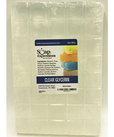Natural and Pure Clear Glycerin Soap Base - 2lb | Shop Now - Buy Online on SooperMarket.com