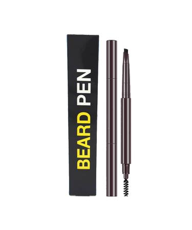 Evember Bartf ller beard filler waterproof and weld-resistant filler with natural finish for men brush 2-in-1 and pencil dark brown