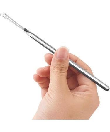 Portable Ear Cleaner Stainless Steel Ear Spoon Set Stainless Steel Ear Wax Remover Reusable Stainless Steel Ear Wax Remover Set Ear Wax Easily Removed Ideal for Personal and Home Use(Silver) - Buy Online on SooperMarket.com