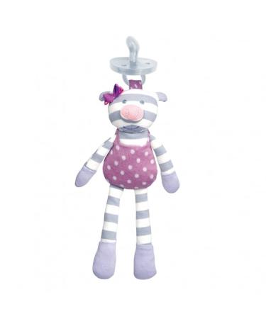 Apple Park Organic Farm Buddies Penny Pig Pacifier Buddy - Hypoallergenic 100% Cotton Baby Toy - Buy Online on SooperMarket.com