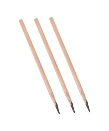 Mikinona 3pcs Waterproof Eyebrow Pencil Professional Brow Enhancing Kit Natural Makeup Pencil Wooden Coffee