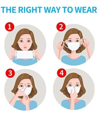 Buy Disposable 3-Layer Breathable Ear-Loop Face Masks - Made in USA Latex Free Adjustable Nose Stripe - Box of 50 | International Shipping Available - Buy Online on SooperMarket.com