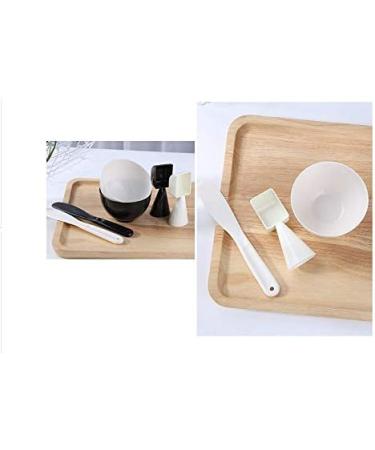 3 in 1 Mask Bowl Set - Spatula & Measuring Cup for DIY Skin Care | Plastic Facemask Applicator Kit for Women & Girls - Random Colors - Buy Online on SooperMarket.com