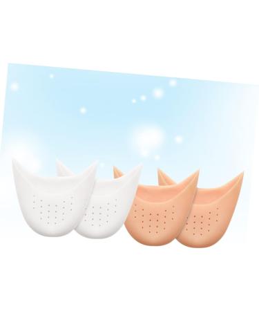 4 Pairs Pink Silica Toe and Heel Protectors for Athlete Shoes and Ballet Heels - Buy Online on SooperMarket.com