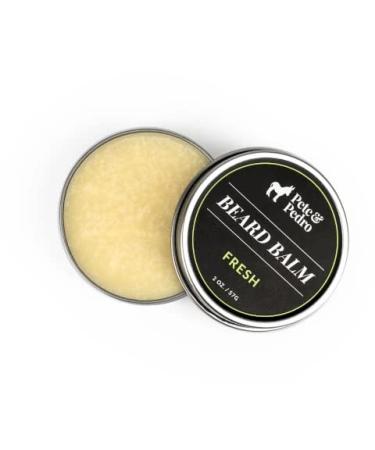 Pete & Pedro FRESH Beard Balm - 100% Natural Light-Hold Hydrating & Soothing | Musk & Teak Wood Scent | As Seen on Shark Tank | Shop Internationally | 2 oz - Buy Online on SooperMarket.com