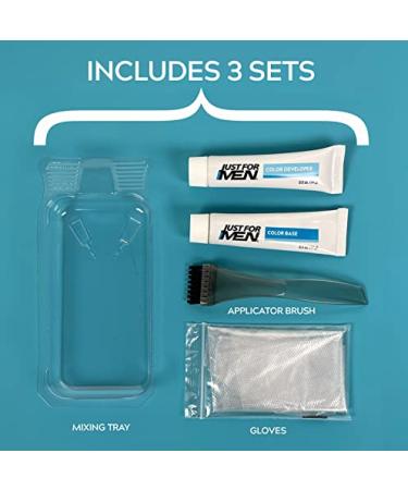 Just For Men Mustache & Beard Coloring - Blond M-10/15 (Pack of 3) | With Biotin, Aloe, and Coconut Oil - Buy Online on SooperMarket.com