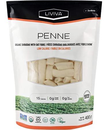 Organic Shirataki Penne Pasta with Oat Fiber - Low-Calorie, Non-GMO, Gluten-Free, Keto Certified (Pack of 6) - Buy Online on SooperMarket.com