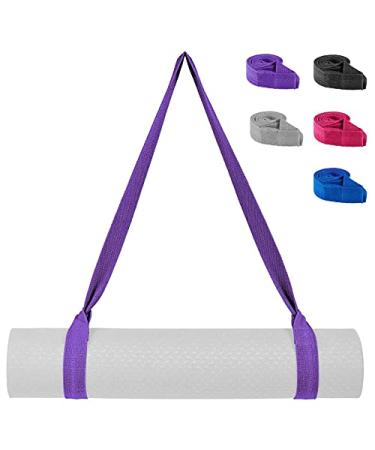 Rovepic 5 Pack All-Purpose Yoga Mat Strap Sling, Roller Ice Skate Leash Reusable Adjustable Ski Boots Carrier Strap Shoulder Sling, Exercise Stretching Band Exercise Mat Carrier Anti-Tear