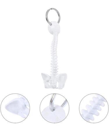 Spine Keychain - White Spine Skeleton Model Keyring | Unique Decor & Miniature Spine Gift - Buy Online on SooperMarket.com
