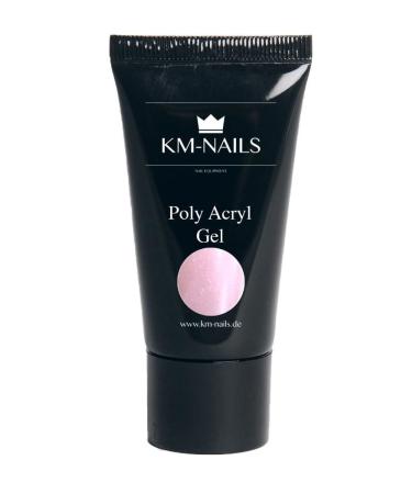 KM-Nails 30g Polyacryl Gel 030 pink glitter in a tube