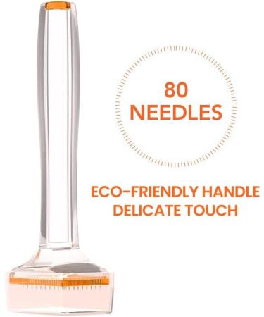 Derma Stamp for Beard and Hair Growth INCELLICE Dermastamp 1.5mm 80 Titanium Microneedling Stamp Individual Golden Needles for Face Body Skin Care Improve Essence Absorption 80 Pins Stamp-1.5mm - Buy Online on SooperMarket.com