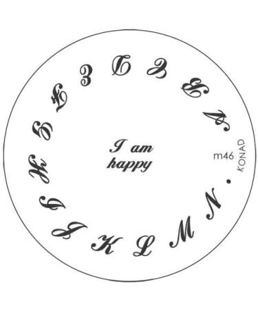 Konad stencil stamping stamping stencil M46