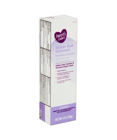Parent's Choice Maximum Strength Diaper Rash Ointment  4 oz  White