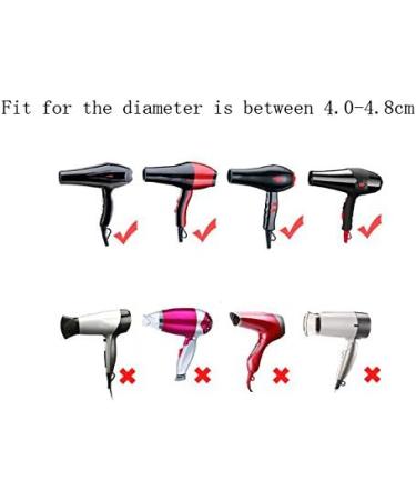 Black Portable 5PCS Hair Dryer Nozzle Replacement Set - Hairdressing Styling Tool for Home & Salon - Buy Online on SooperMarket.com