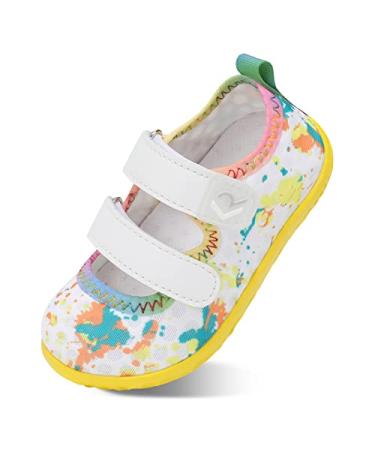 relxfeet Toddler Water Shoes Girls Boys Barefoot Outdoor Kids Sandals Quick Dry Aqua Socks Lightweight Infant Shoes for Sport Beach Swim Pool 5 Toddler White a