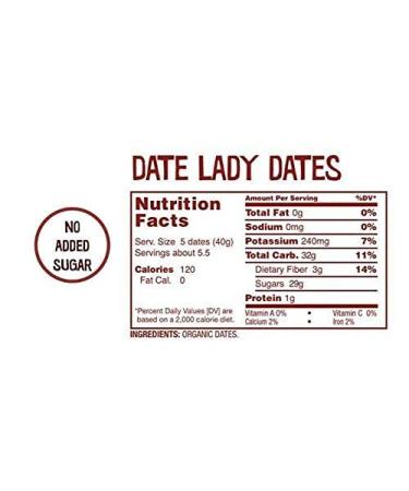 Date Lady Organic Barhi Dates | Vegan Paleo Gluten-Free & Kosher | 24 oz (3 Bags) | No Sugar Added - Buy Online on SooperMarket.com