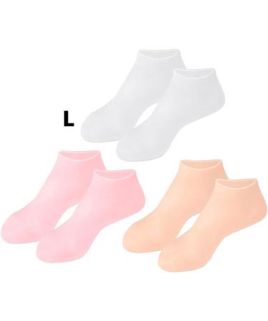 Dajidafu 3 Pairs Moisturizing Socks Foot SPA Pedicure Socks Anti-Drying Sock Repair Heel Protector Foot Care Tool for Woman - Buy Online on SooperMarket.com