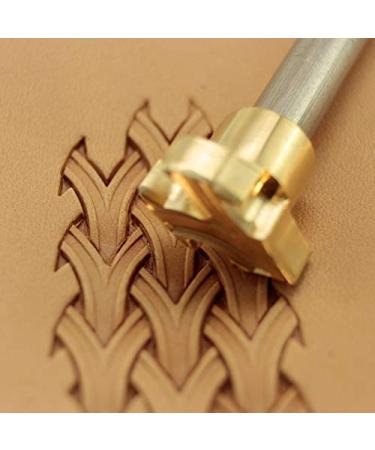 Leather Stamp Tool Basket Weave Stamping Working Carving Punches Tools Craft Saddle Brass 163B