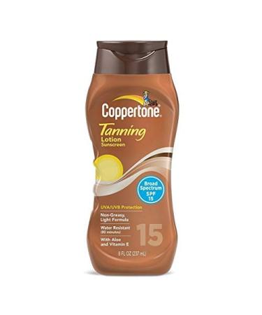 Coppertone Tanning Lotion SPF 15 8 oz (Pack of 2)