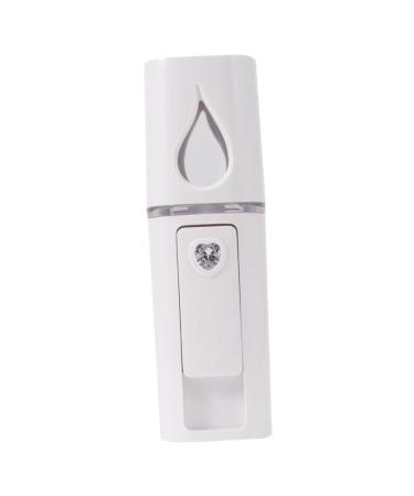 1pc Nano Mist Sprayer Nano Facial Mister Mini Face Spray Instruments Rechargeable Facial Sprayer Mini Humidifier Humidifiers Facial Mister Portable Face Moisturizing Steamer White PLAFOPE