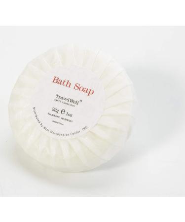 Travelwell 1oz Mini Bar Soap - 100 Pack | Hotel & Travel Size Toiletries - Individually Wrapped Bulk Soap Bars for AirBNBs, VRBO, Inns & Hotels - Buy Online on SooperMarket.com
