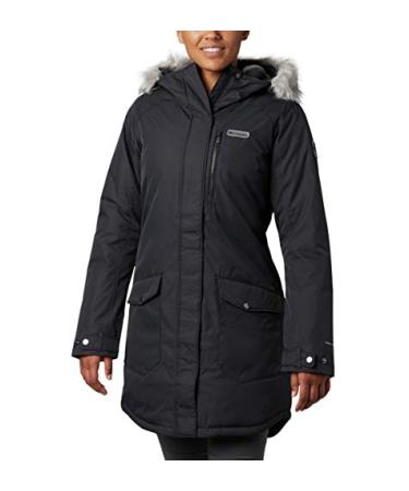 Columbia Women's Suttle Mountain Long Insulated Jacket Large Black