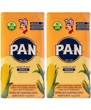 Premium Pre-Cooked Yellow Corn Flour - 1kg (Pack Of 2) | Gluten-free and all-natural | Convenient pre-cooked formula | Authentic Corn Flavour | Consistent quality | Versatile usage