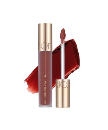 rom&nd Milk Tea Velvet Tint 06 JASMINE TEA  MLBB  Matte Finish  Liquid Lip Tint  Long Lasting  Creamy  Non-Drying  Smudge-Proof  Richly Pigmented  Smooth Texture