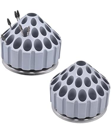 Angzhili Dental Grinding Head Box Bur Holder 360 Degree Rotating Honeycomb Grinding Tips Bit Stand Storage Rack Display Rack Bur Box Bur Holder (Grey) - Buy Online on SooperMarket.com