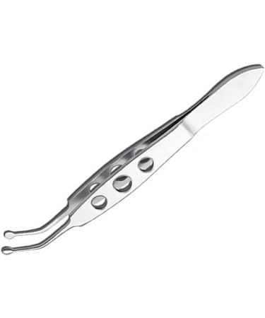 Dajidafu Stainless Steel Eyelid Precision Tweezers Eye Clogging Removal Cleaning Clamps Tools with Non-Slip Handle Personal Care Small Round Tip - Buy Online on SooperMarket.com