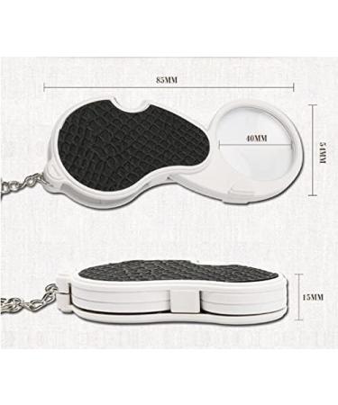 LED Magnifying Glass Magnifying Glass with Light Mini Foldable Reading Magnifier Handheld Magnifying Glass with LED Light for Reading Small Fonts Low Vision Seniors Macular Degeneration Inspection - Buy Online on SooperMarket.com