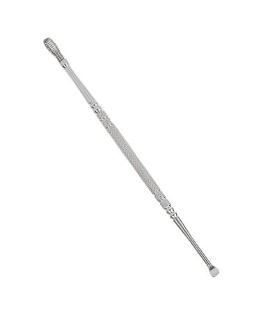 Stainless Steel Double Head Ear Spoon - Ergonomic Design for Itch Relief - Spiral Spring Ear Pick (Silver) - Buy Online on SooperMarket.com