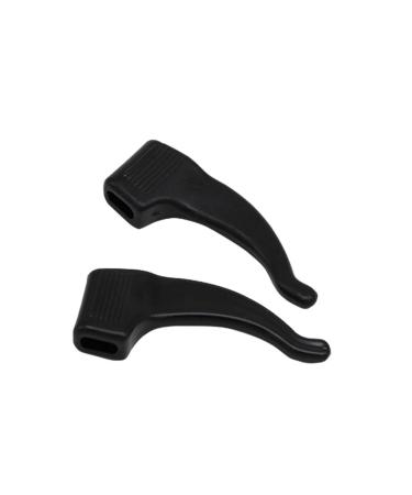 osiuujkw Silicone Ear Clip with High Applicability - Glasses Comfort and Safety with Non-Slip Glasses Accessories Made of PVC Black