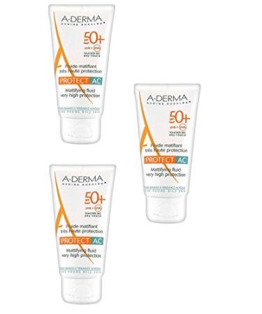 a-derma Protect AC Mattifying Fluid Protection high Fluid Mattifying SPF50 + 3 x Lint Special Offer