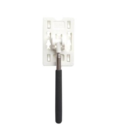 Dressoos 1Stk Park-Telescopic retention stick (pink + pure white) Stainless steel inoxlm pole holders for vehicles Parking rod Gripper Bicycle Tool telescopic pole toll dare