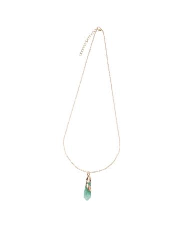 KALLORY 1pc Crystal Rough Necklace Healing Crystal Necklace Clavicle Chain Neck Decoration Grace Miss Tennis