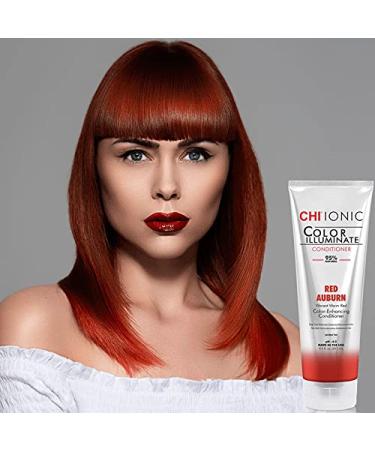 CHI Ionic Color Illuminate Conditioner - Red Auburn - 95% Natural - Sulfate, Paraben, and Gluten Free - 8.5oz - Buy Online on SooperMarket.com