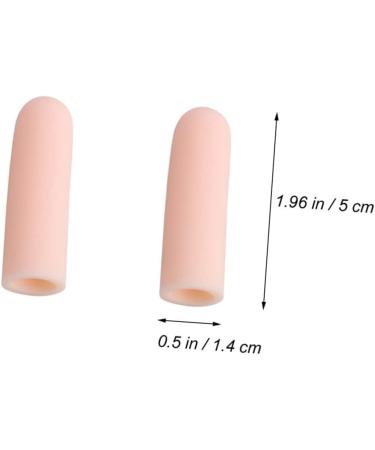 Finger Cots Set - 8 Pcs Finger Tips & Toe Sleeve Covers for Pain Relief - Beige Thin Section - Thumb and Toe Protectors Included - Buy Online on SooperMarket.com