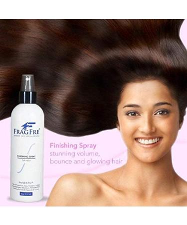 FRAGFRE Hair Finishing Spray 8 oz - Flexible Soft Hold for Sensitive Skin - Fragrance Free & Hypoallergenic - Parabens Free - Quick Dry Formula - Gluten Free Vegan - Buy Online on SooperMarket.com