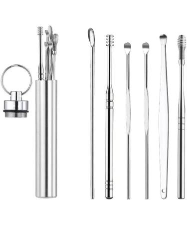 Portable Ear Cleaner Stainless Steel Ear Spoon Set Stainless Steel Ear Wax Remover Reusable Stainless Steel Ear Wax Remover Set Ear Wax Easily Removed Ideal for Personal and Home Use(NO.2) - Buy Online on SooperMarket.com