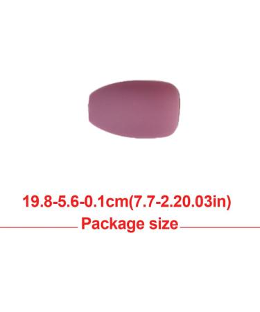 Dajidafu 1 Set Color Street Nail Strips Flat Head Style Matte Full Cover Art Decals Beauty Tool Salon Supplies Decorations 24 bean paste purple - Buy Online on SooperMarket.com