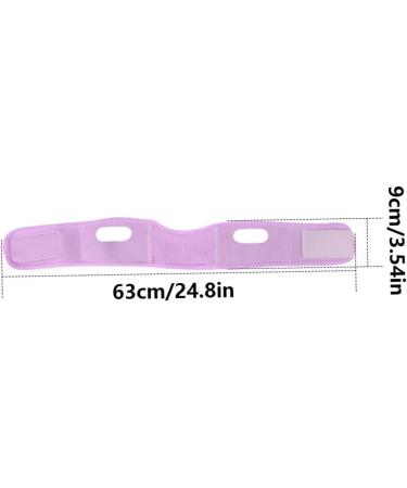 Chin Strap for Double Chin for Women Soft V Line Face Lifting Chin Strap Double Chin Reducer Slimming Face Mask Lifting Belt (Purple Pink) - Buy Online on SooperMarket.com