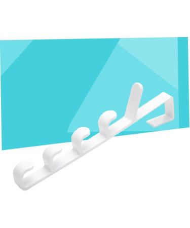 OATIPHO Hanging Rack 2pcs 5 Hooks Hanging The Hat White Over Multifunctional Coat Hanger Plastic Rack Towel Door Holders 2pcs White - Buy Online on SooperMarket.com