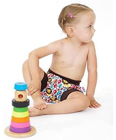 Petit Lulu Size S Pull Up Cloth Nappy Wrap | Washable & Reusable Diaper Cover | Made in Europe (Go Green) - Buy Online on SooperMarket.com