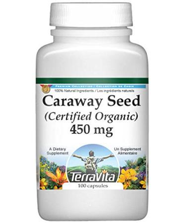 Caraway Seed (Certified Organic) - 450 mg (100 Capsules, ZIN: 517591)